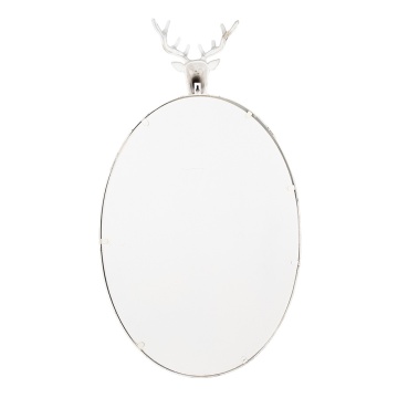 Oglinda de perete, alba, din metal, 50x10x89 cm, Deer - Img 2