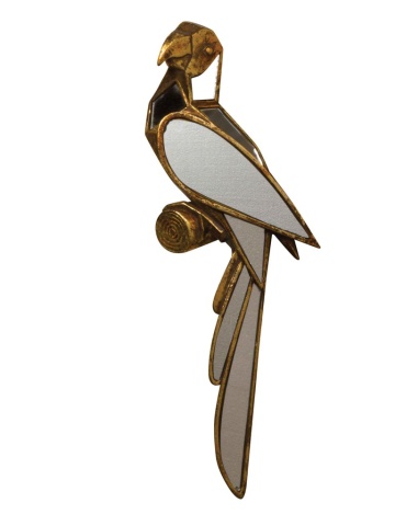 Oglinda decorativa, de perete, din rasina, orientare stanga, Parrot