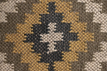 Pernă decorativă multicolor din lână și iută, "WoolJute" - Img 3