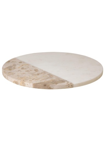 Platou rotativ din marmură, Ø35,5 cm, "Sand"