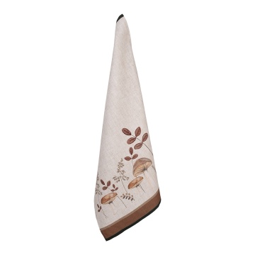 Prosop de bucatarie, bej, din bumbac, 50x70 cm, Mushrooms
