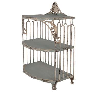 Raft verde, din metal, aspect vintage, Verdeau - Img 2