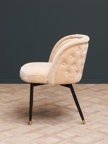 Scaun dining bej din textil Tramell - Img 3