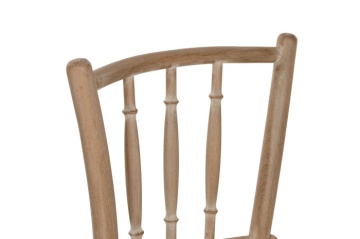 Scaun dining din lemn de cedru cu șezut împletit din rattan, 42×40×89 cm, „Lido" - Img 4