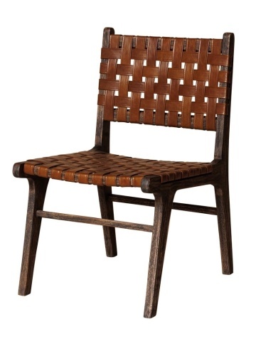Scaun dining, din piele naturala, Raynor