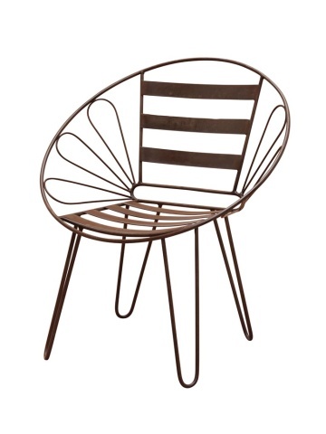 Scaun lounge din metal , "Folia"