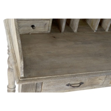 Secrétaire în stil French Provincial, din lemn masiv de mango, cu finisaj vintage, „Voltaire” - Img 3