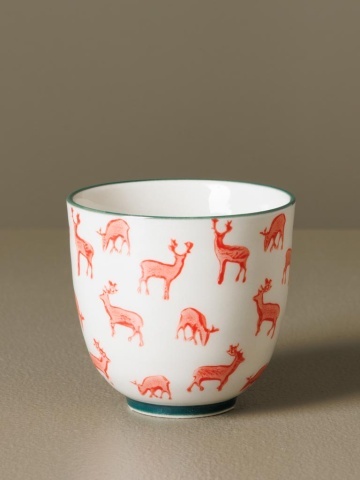 Set 4 cani din ceramica, cu motive de iarna, Givra - Img 7