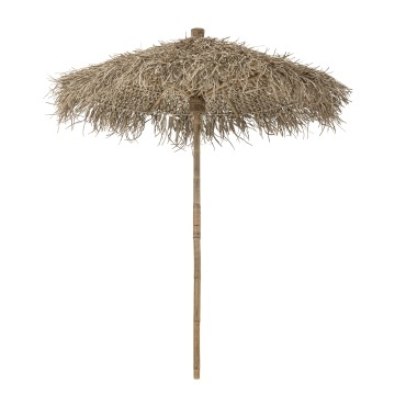 Umbrelă de grădină din bambus și frunze de palmier, D160×H204 cm, „Noia"