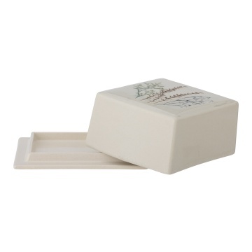 Untieră din ceramică cu flori de câmp aplicate manual, L15×H7,5×W12,5 cm, 580 ml, „Bea" - Img 4