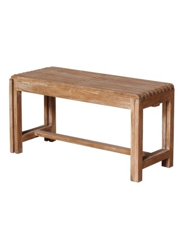 Bancă extensibilă din lemn de acacia, natur, 46 x 88–148 x 35 cm, „Lightwood” - Img 1