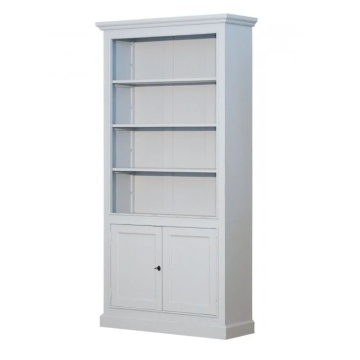 Biblioteca, gri, din lemn de pin, single, aspect rustic, Country - Img 1