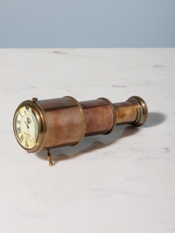 Ceas de masa, din alama, Telescope - Img 2
