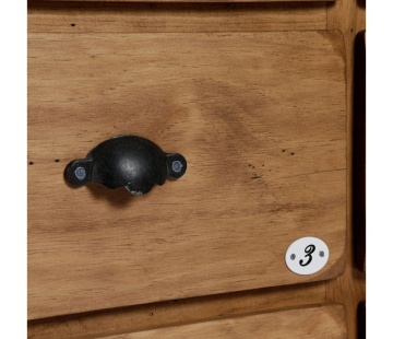 Comoda din lemn de pin, cu 8 sertare, aspect rustic, Terroir - Img 6