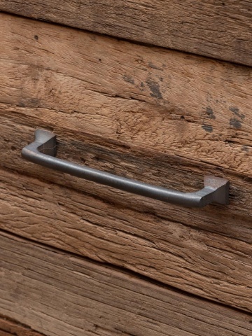 Comoda natur, din lemn reciclat, cu 3 sertare, aspect rustic, Endor - Img 5