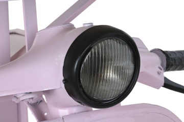 Consola motocicleta din lemn de mango si metal " Pink Pal " - Img 3