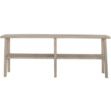 Consola natur din lemn de pin reciclat, double, Anatole