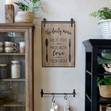 Decoratiune de perete, din lemn de pin, The Daily Menu - Img 2