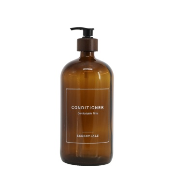 Dozator pentru balsam de par, din sticla, 1000 ml, Essentials