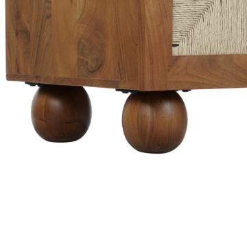 Dulap maro, din lemn de acacia si rattan, Savanah - Img 8