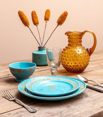 Farfurie din ceramica, D21cm, Flower - Img 5