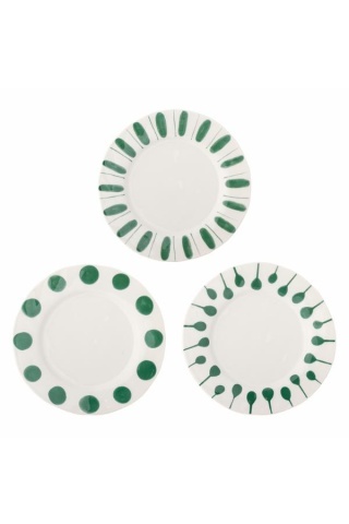 Farfurie verde din ceramică – Linora