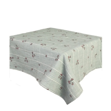 Față de masă din bumbac organic cu imprimeu floral, verde, 140 x 240 cm, „Tilda Jardin"