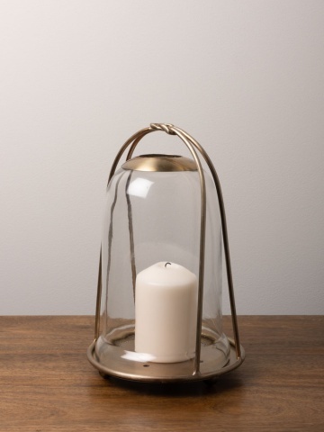 Felinar din metal, H25cm, Cloche - Img 2
