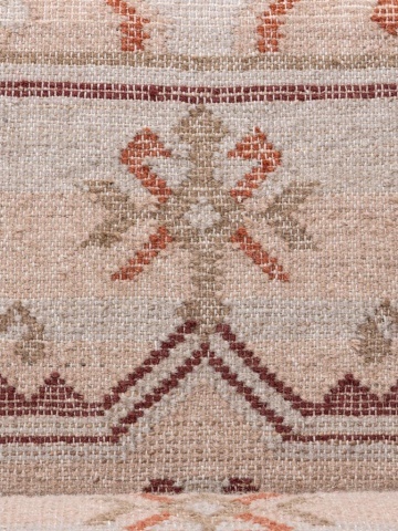 Fotoliu lounge kilim din lână și iută naturală cu structură din lemn de acacia, „Tierra” - Img 6
