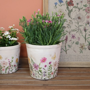 Ghiveci cu motiv floral, H16/16.5 cm Avignon - Img 2