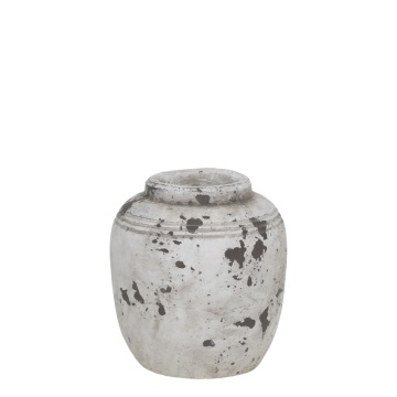 Ghiveci de plante din ceramica, cu aspect antichizat, Frejus H12,5 cm - Img 3