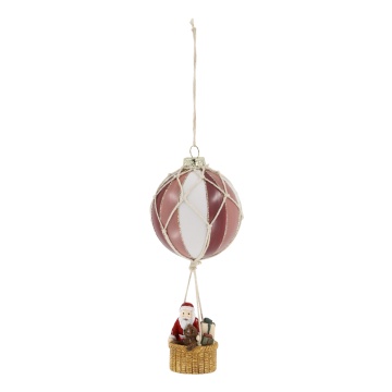 Glob de Craciun, pictat manual, Air Balloon