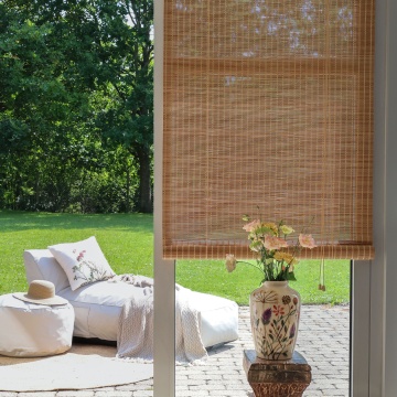 Jaluzea din bambus tip rulou, L90×H210 cm, natural, „Bamboo" - Img 2