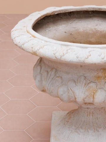 Jardinieră de exterior din oxid de magnesiu și fibră de sticlă, H49 cm, "Florence" - Img 2