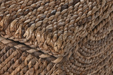 Lada depozitare din fibră naturală cu capac, 120x45x50 cm, finisaj natural - Img 4