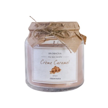 Lumânare parfumată din ceară de soia, 455 g, 45 ore, „Crème Caramel"