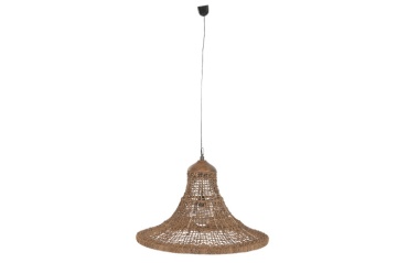 Lustră suspendată Balinese natural, 75x75x55 , din fibra naturală "Amani" - Img 6