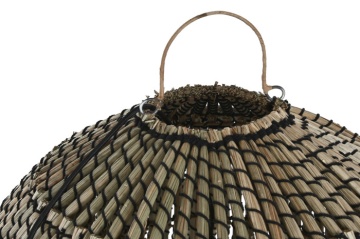 Lustră suspendata din fribra naturala, 74x57x65 , cu finisaj hecho, "Zafira" - Img 4