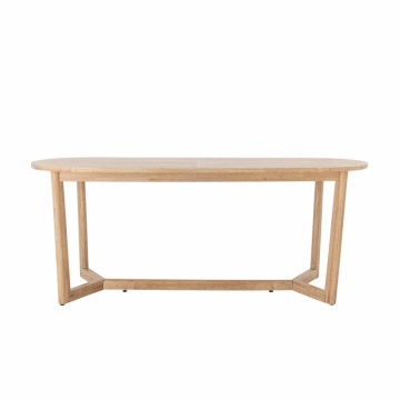 Masă de dining din lemn de cauciuc, natur, 200×100 cm „Serrone”- Creative Collection
