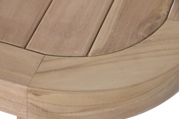 Masă dining pentru exterior din lemn de tec 180 cm finisaj natural, „Malindi” - Img 5