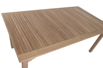 Masă dining pentru exterior extensibilă din lemn de tec 180–240 cm finisaj natural, „Malindi” - Img 6
