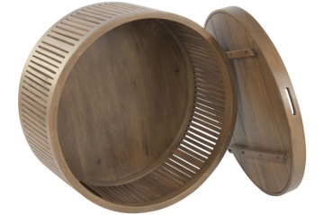 Masuta de cafea din lemn de mango, 76X76X46 cm, " Bondo " - Img 3