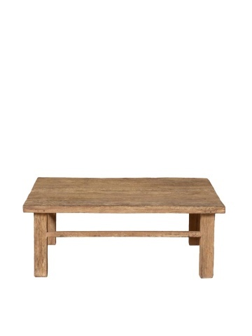 Măsuță de cafea din lemn reciclat, natur, finisaj vintage, 120×79×46 cm, „Rustor" - Img 1