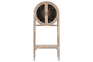 Mobilier de bar din lemn de tec reciclat si sticla , design Natural - Img 7