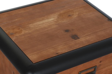 Noptiera din lemn de pin si metal " Wood " - Img 2