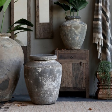 Noptiera din lemn reciclat, aspect rustic, Grimaud - Sun - Img 2