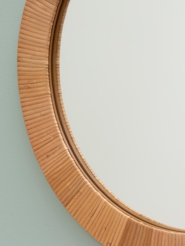 Oglinda rotunda din rattan , diametru 50 cm, " Rita " - Img 2