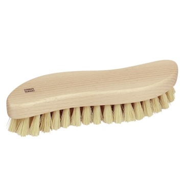 Perie de frecat din lemn de fag certificat FSC, fibre vegetale și piasava, natur, 5 × 20 cm, „Scrub"