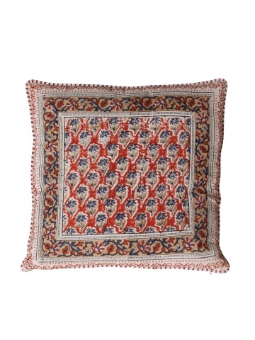 Pernă decorativă din bumbac, cu imprimeu floral, Sumak