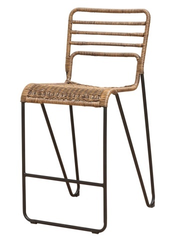 Scaun de bar din rattan " Veracruz "